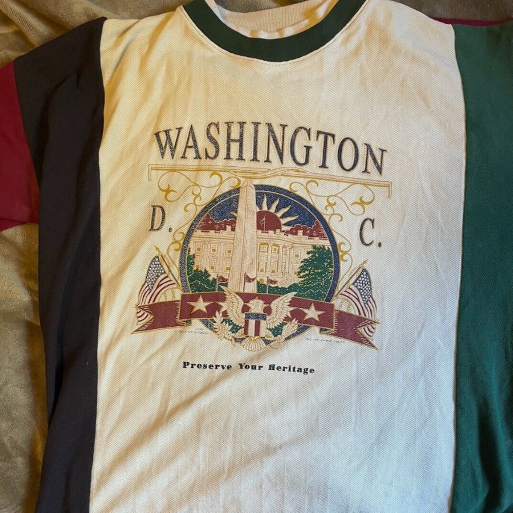 Vintage Washington DC shirt rare multi-colored USA